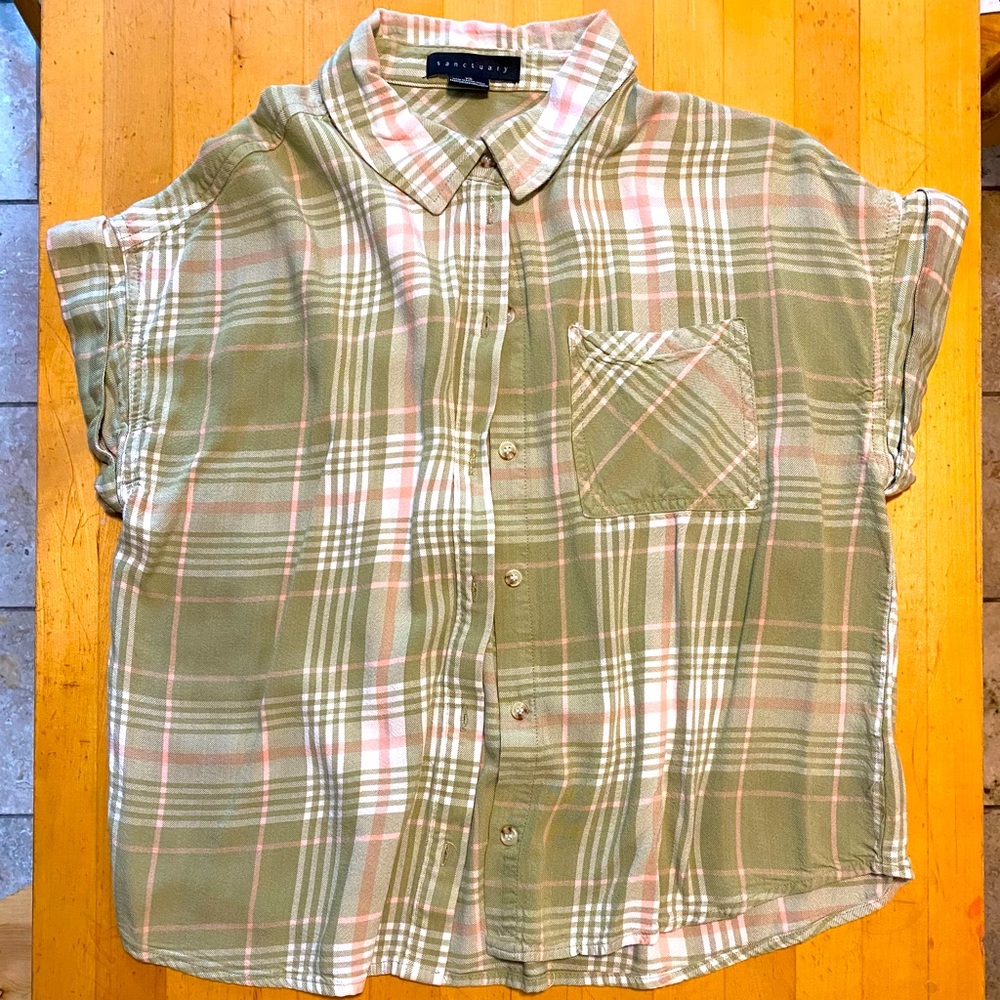 Sanctuary Button Down Short Sleeve